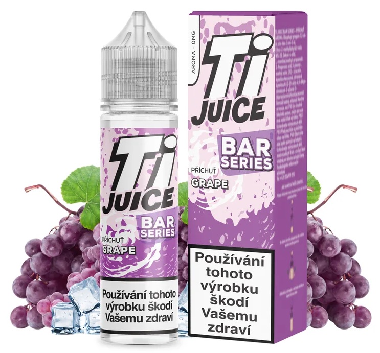 Příchuť Ti Juice Bar Series Shake and Vape - Grape (Jemně chladivý červený hrozen) 10ml