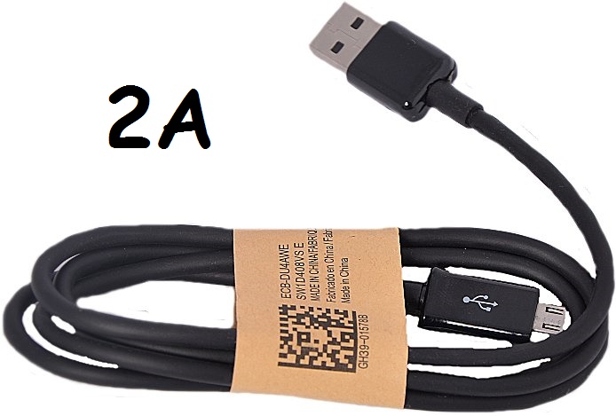 Univerzální USB-MICRO USB kabel 2A černý (2000mA)