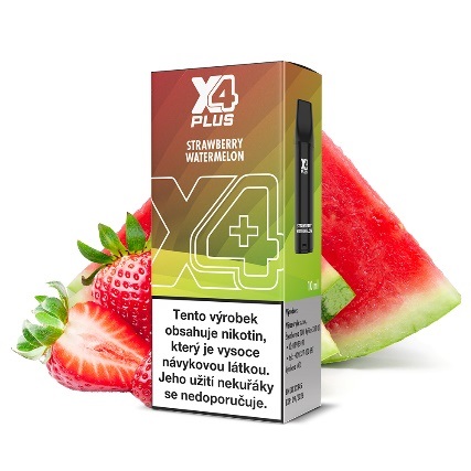 X4 Plus Pod cartridge - Strawberry Watermelon (Jahoda a meloun) 20mg 1ks