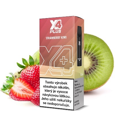 X4 Plus Pod cartridge - Strawberry Kiwi (Jahoda a kiwi) 20mg 1ks
