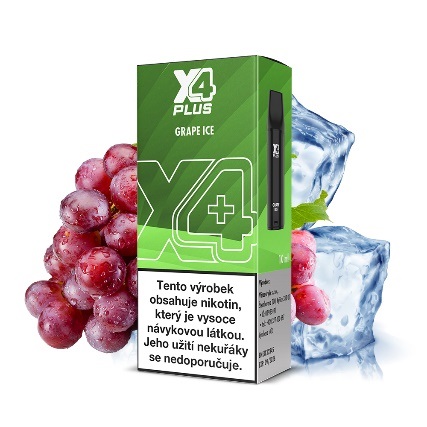X4 Plus Pod cartridge - Grape Ice (Chladivé hroznové víno) 20mg 1ks