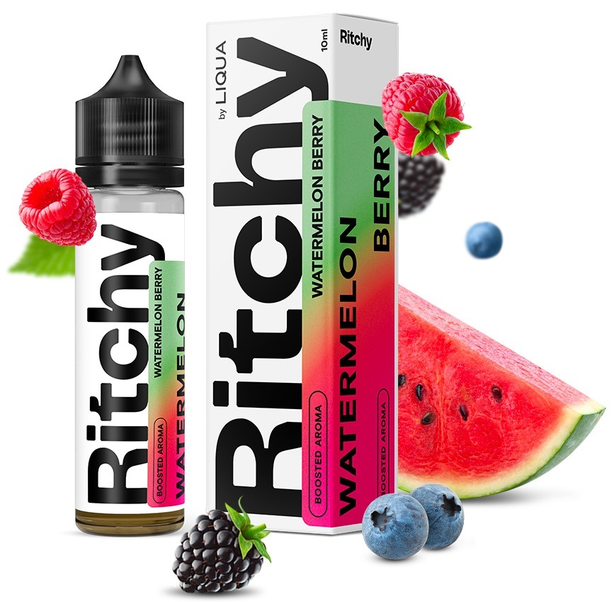 Příchuť Liqua Ritchy S&V - Watermelon Berry (Vodní meloun a lesní plody) 10ml