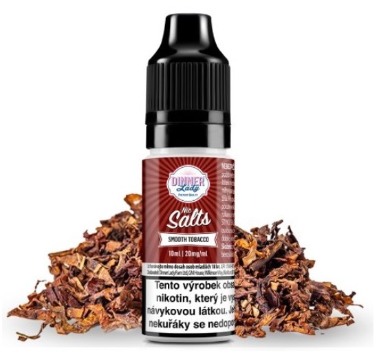E-liquid Dinner Lady Salt - Smooth Tobacco (Mix lahodných tabáčků) 10ml 20mg