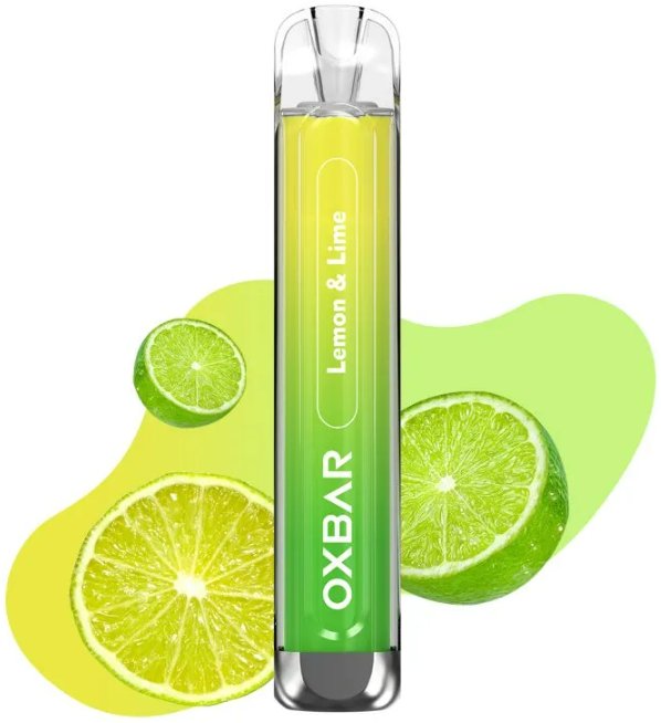 Jednorázová e-cigareta OXVA OXBAR C800 - Lemon & Lime (Citron a Limetka) 16mg