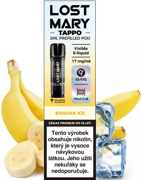 LOST MARY TAPPO Pods cartridge 1Pack - Banana Ice (Ledový banán) 17mg