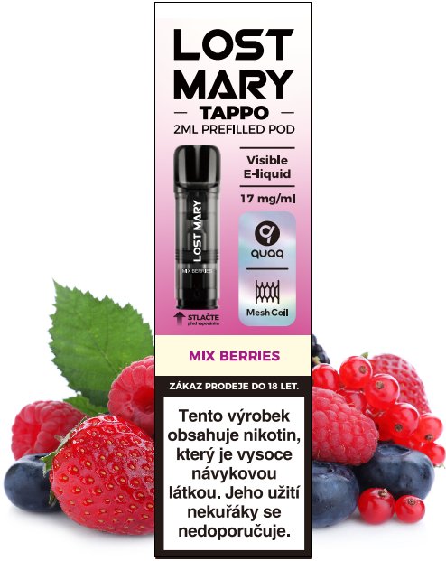 LOST MARY TAPPO Pods cartridge 1Pack - Mix Berries (Mix šťavnatých bobulí) 17mg