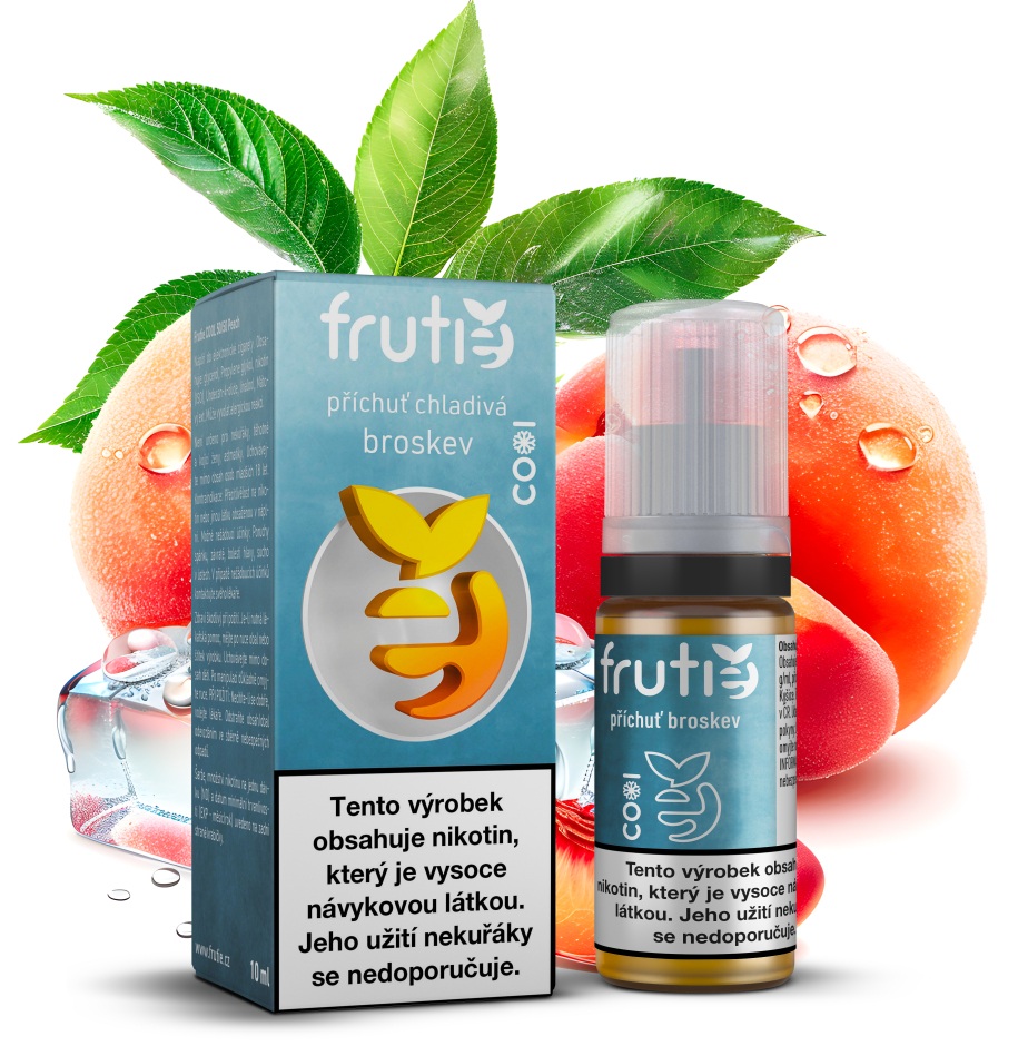E-liquid Frutie Cool 50/50 - Peach (Chladivá Broskev) 10ml – 6mg