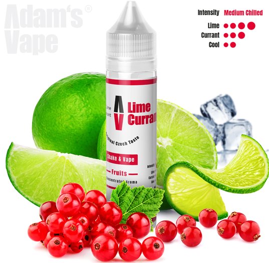Příchuť Adams vape - Lime Currant (Chladivá limetka s rybízem) 10ml