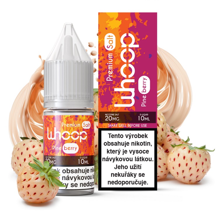 E-liquid WHOOP - Pineberry (Bílá Jahoda) 10ml – 0mg