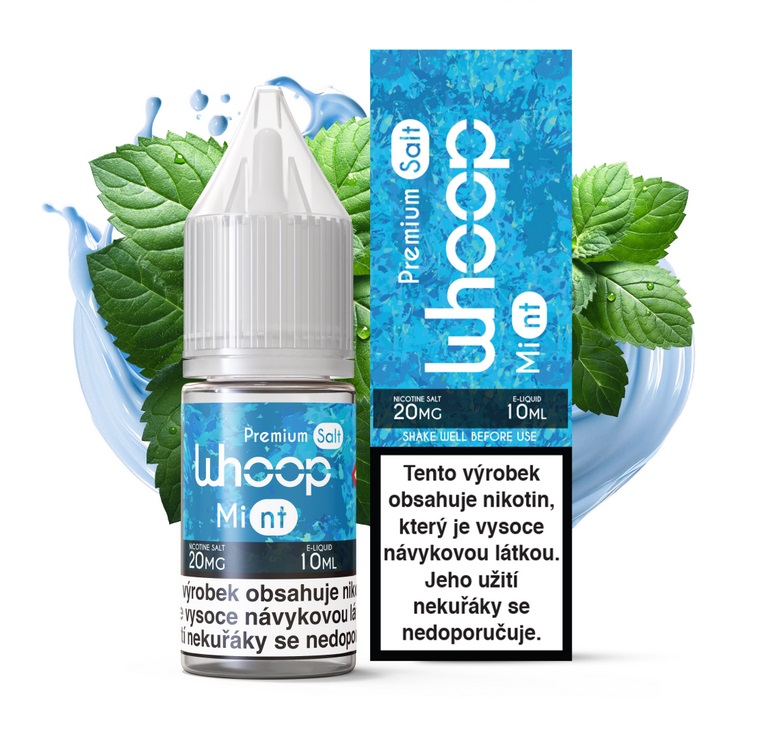 E-liquid WHOOP - Mint (Čerstvá máta) 10ml – 0mg