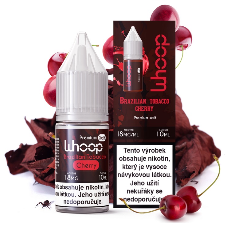E-liquid WHOOP - Tabacco Cherry (Brazilský tabák s třešní) 10ml – 0mg