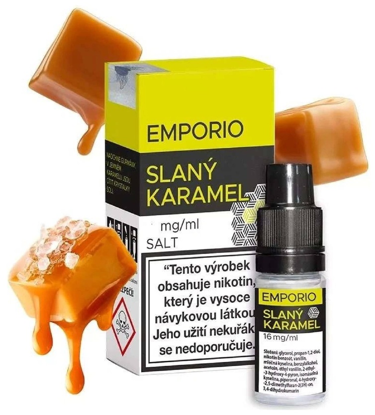 E-liquid Emporio SALT Slaný karamel 10ml – 12mg