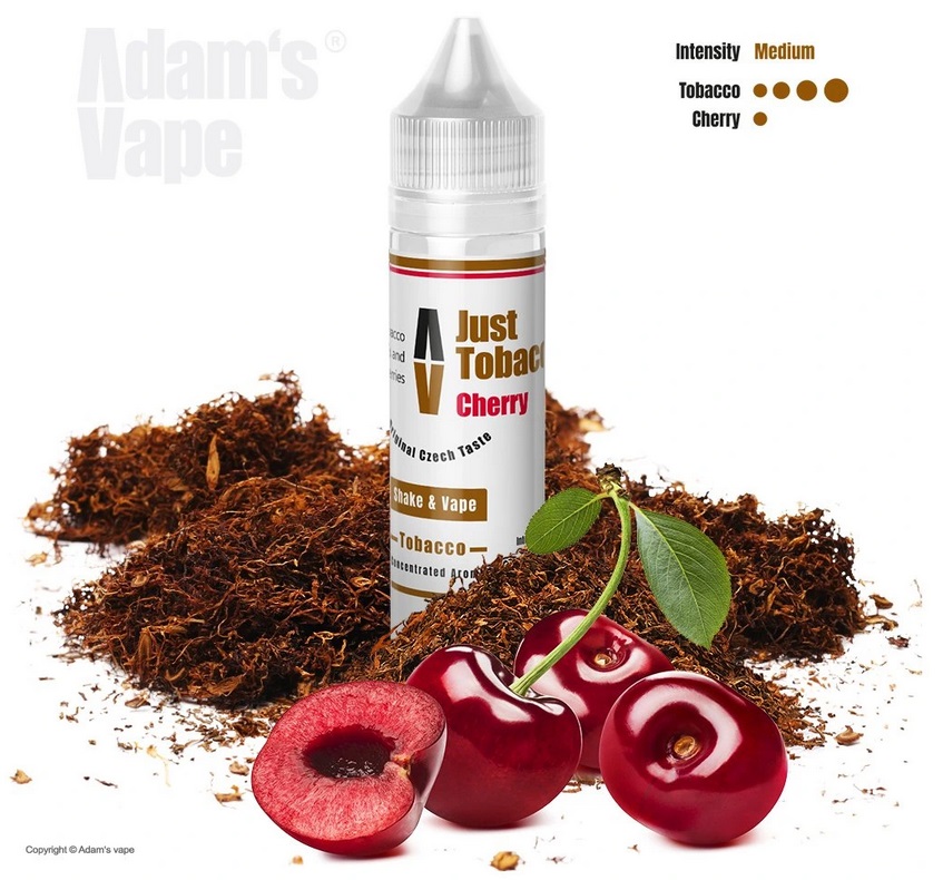 Příchuť Adams vape - Just Tobacco Cherry (Čistý tabák třešní) 10ml