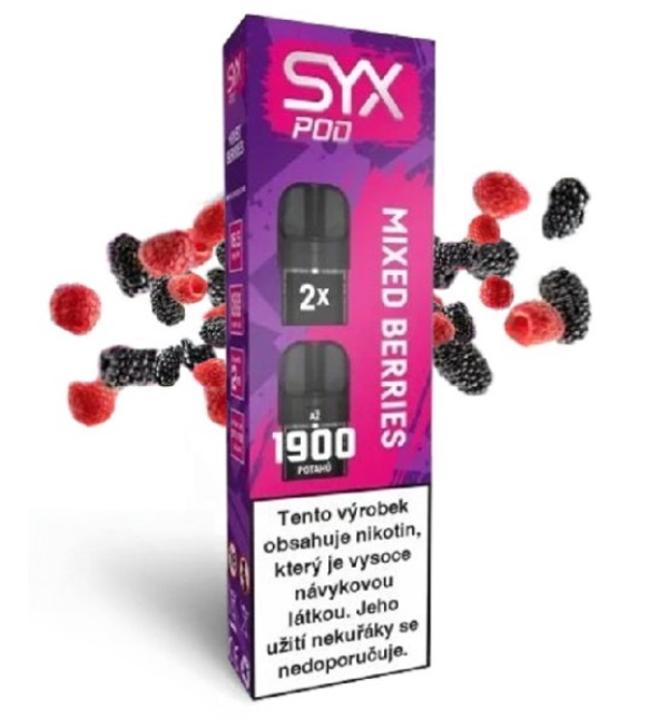 SYX POD cartridge 2Pack - Mixed Berries (Mix lesního ovoce) 16,5mg