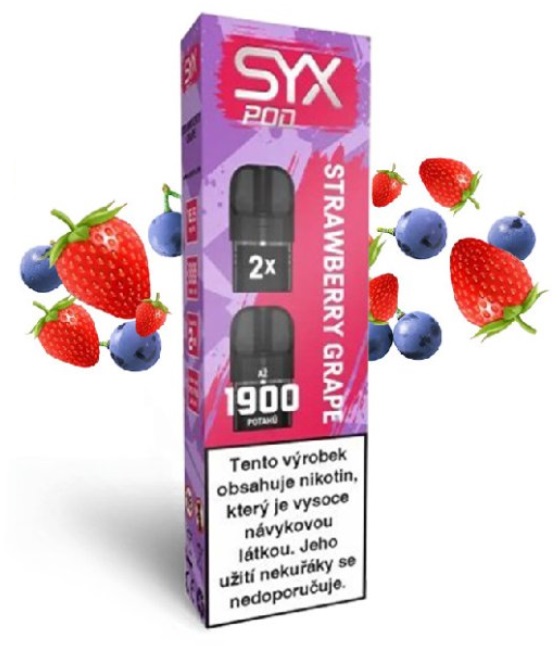 SYX POD cartridge 2Pack - Strawberry Grape (Jahoda a hroznové víno) 16,5mg