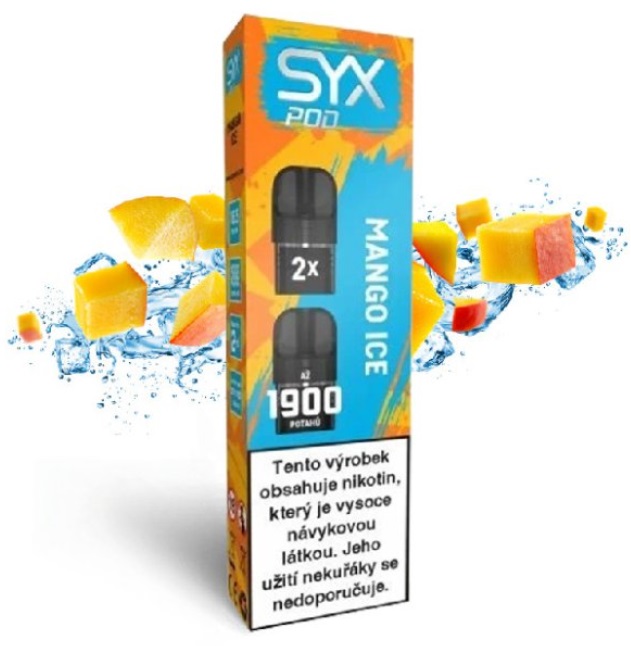 SYX POD cartridge 2Pack - Mango Ice (Ledové mango) 16,5mg