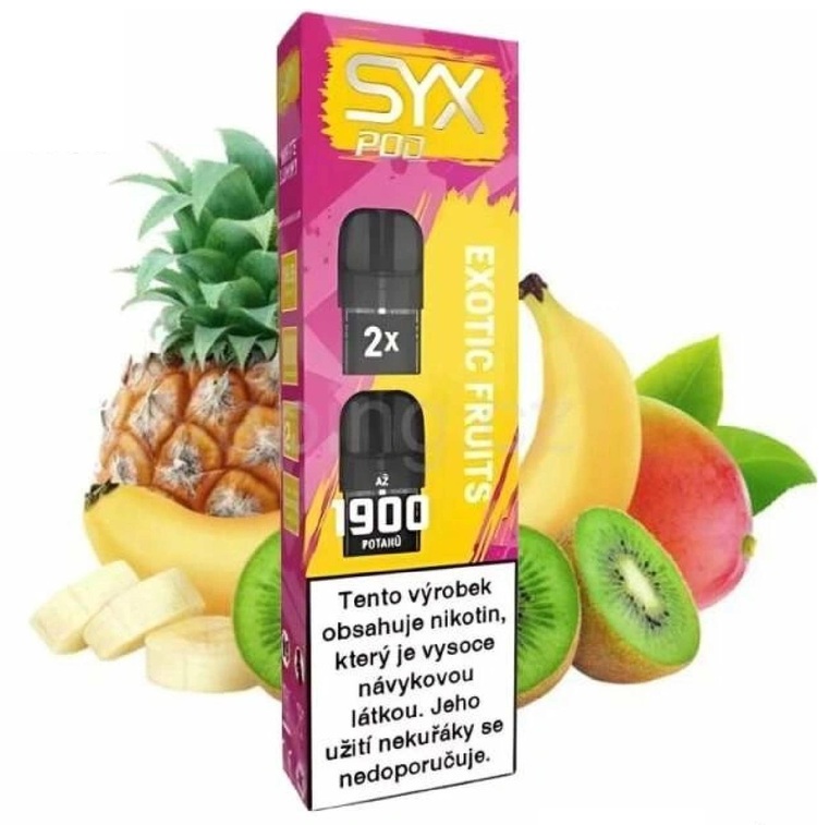 SYX POD cartridge 2Pack - White Gummy - Exotic Fruits (Gumové bonbóny) 16,5mg