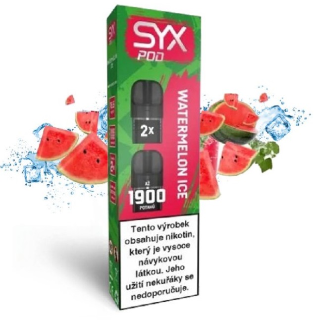 SYX POD cartridge 2Pack - Watermelon Ice (Ledový vodní meloun) 16,5mg