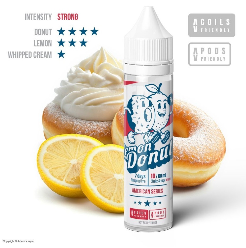 Příchuť Adams vape - Lemon Donut (Citronový donut) 10ml