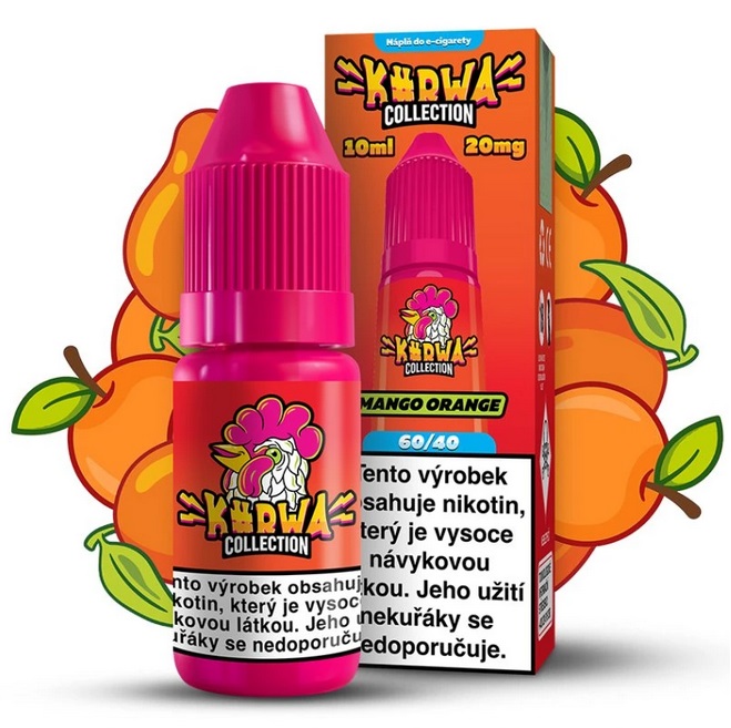 E-liquid KURA COLLECTION - MANGO ORANGE (Mango a pomeranč) 10ml 20mg