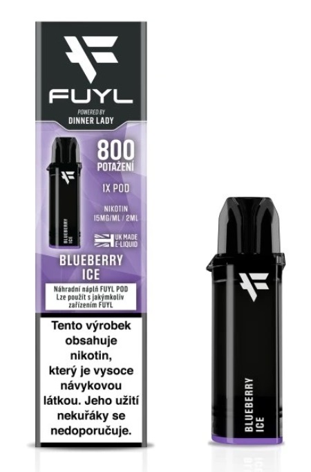 Dinner Lady FUYL POD náplň - Blueberry Ice (Chladivé borůvky) 15mg