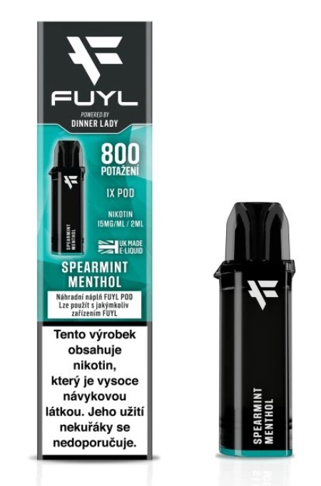 Dinner Lady FUYL POD náplň - Spearmint Menthol (Mix máty a mentolu) 15mg