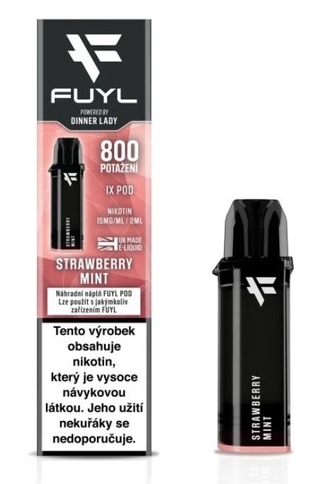 Dinner Lady FUYL POD náplň - Strawberry Mint (Mix jahody a máty) 15mg