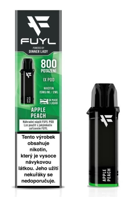Dinner Lady FUYL POD náplň - Apple Peach (Jablko a broskev) 15mg