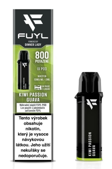Dinner Lady FUYL POD náplň - Kiwi Passion Guava (Kiwi, marakuja a guava) 15mg