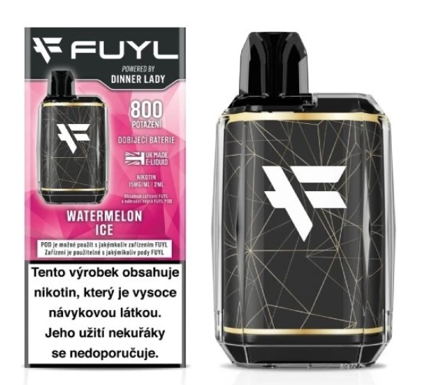 Dinner Lady FUYL POD Starter Kit 500mAh - Watermelon Ice (Ledový vodní meloun) 15mg