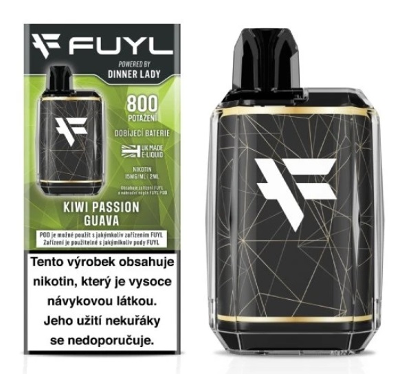 Dinner Lady FUYL POD Starter Kit 500mAh - Kiwi Passion Guava (Kiwi, marakuja a guava) 15mg