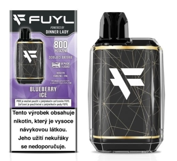 Dinner Lady FUYL POD Starter Kit 500mAh - Blueberry Ice (Chladivé borůvky) 15mg