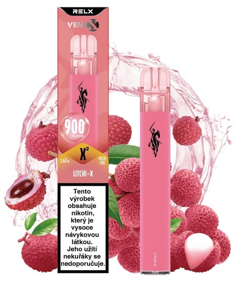 Jednorázová e-cigareta VENIX X2 - Litchi-X (Exotické liči) 16mg
