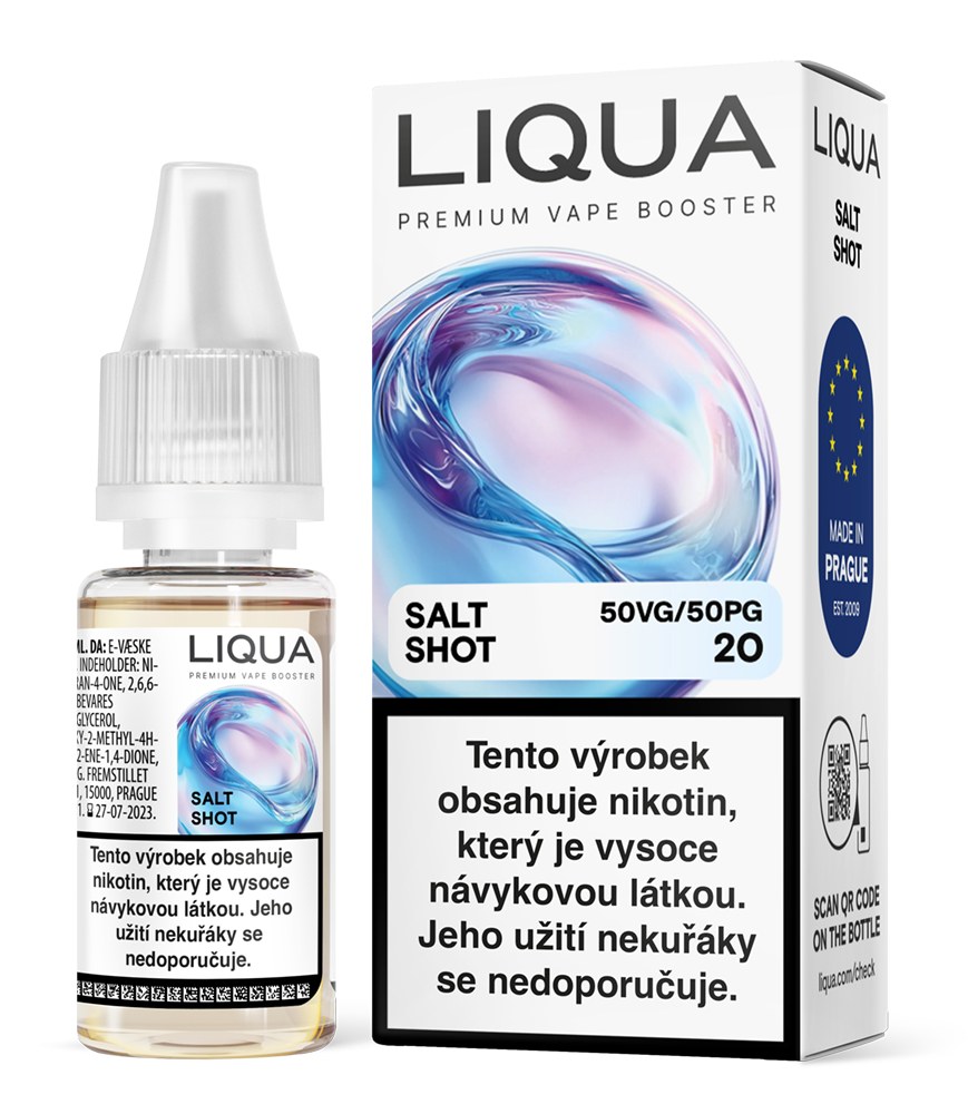 Liqua Nic Salt Shot Booster (PG50/VG50) 10ml 20mg