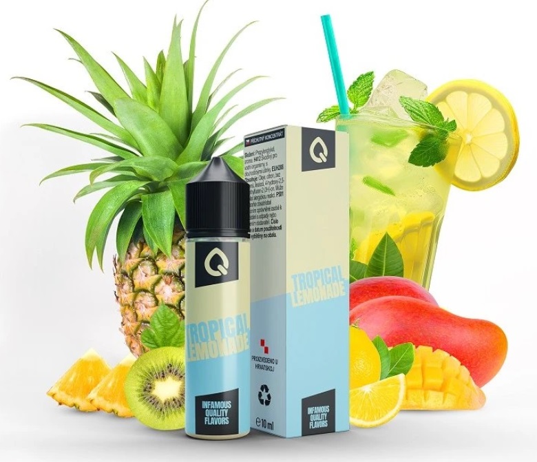 Příchuť Infamous Liqonic SaV - Tropical Lemon (Tropický mix manga, anansu a kiwi) 10ml