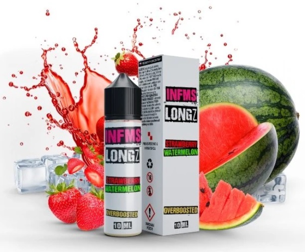 Příchuť Infamous LongZ SaV - Strawberry Watermelon (Svěži mix jahod a vodního melounu) 10ml