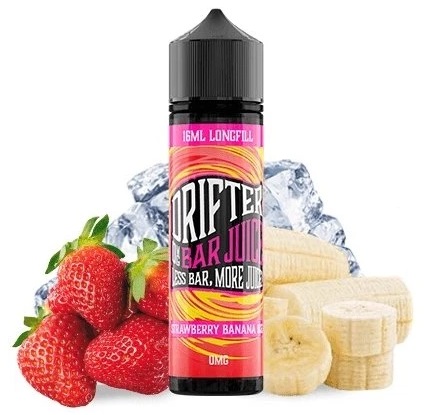 Příchuť Drifter Bar Juice Shake & Vape - Strawberry Banana ICE (Chladivý mix jahody s banánem) 16ml