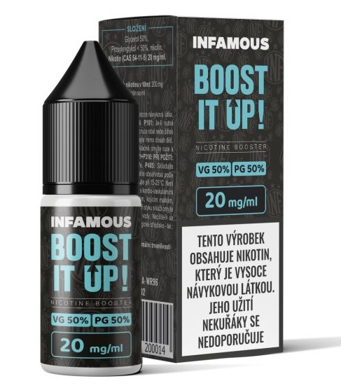Infamous Booster MTL 10ml (PG50/VG50) 20mg