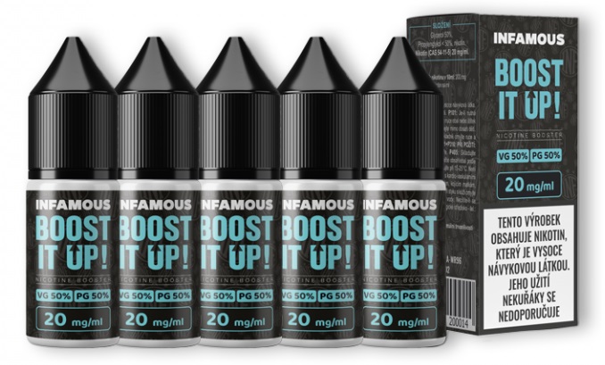 Infamous Booster MTL 5x10ml (PG50/VG50) 20mg