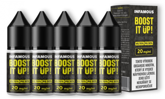 Infamous Booster DL 5x10ml (PG30/VG70) 20mg