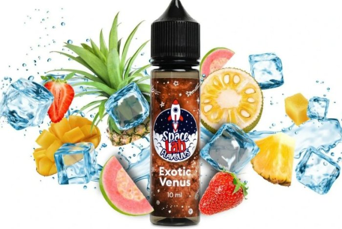 Příchuť Space Lab Flavours SnV - Exotic Venus (Chladivý mix Ananasu, Manga, Guavy a Jackfruitu) 10ml