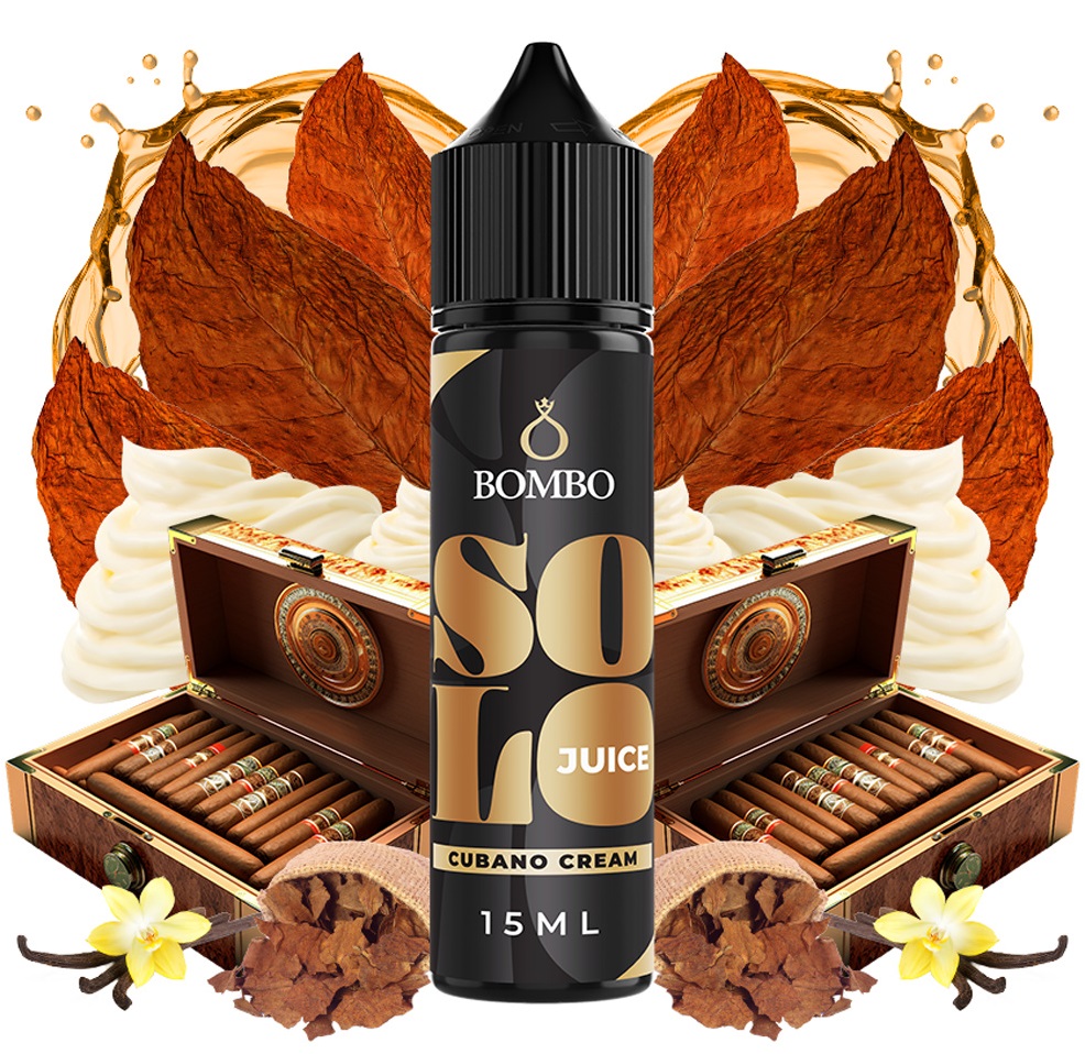 Příchuť Bombo Solo Juice - Cubano Cream (Doutníkový tabák s krémem) 15ml