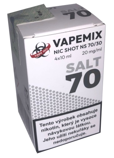 Booster VapeMix SALT SHOT 4x10ml (PG30/VG70) 20mg