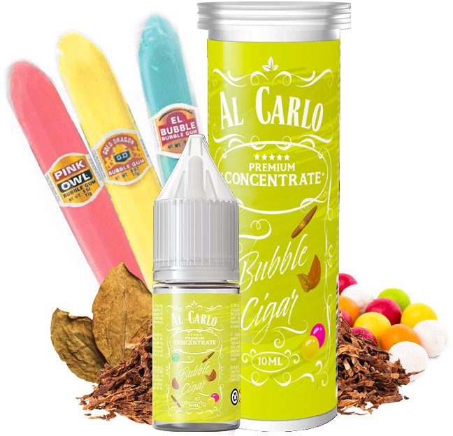 Příchuť Al Carlo - Bubble Cigar (Tabák a bubble) 10ml
