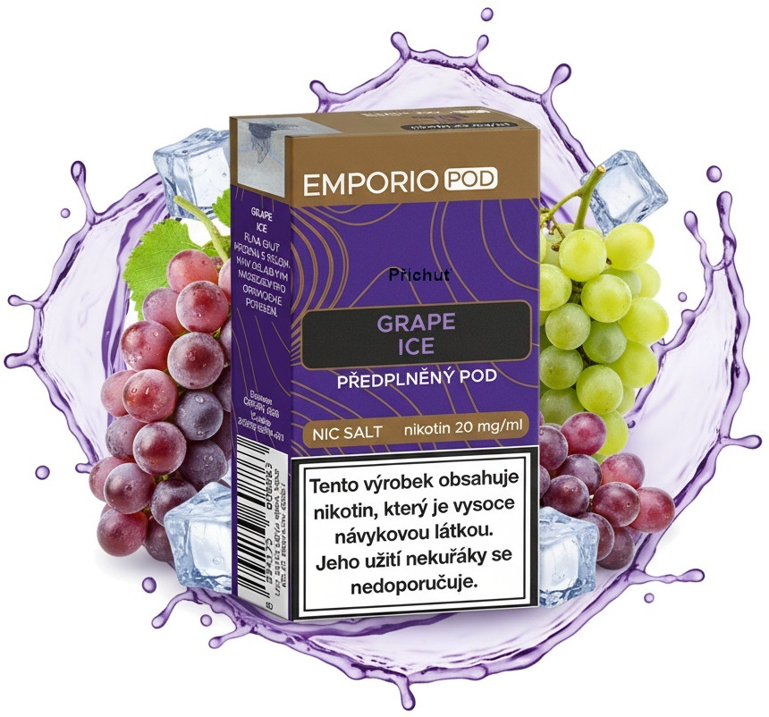 EMPORIO POD cartridge - Grape Ice (Ledové hroznové víno) 20mg 1Pack