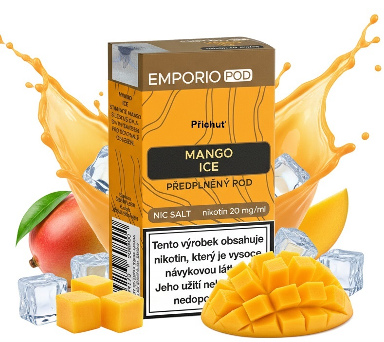 EMPORIO POD cartridge - Mango Ice (Ledové mango) 20mg 1Pack