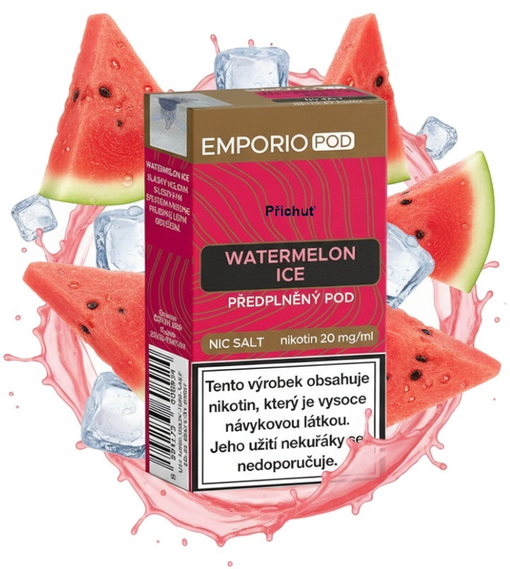 EMPORIO POD cartridge - Watermelon Ice (Ledový vodní meloun) 20mg 1Pack