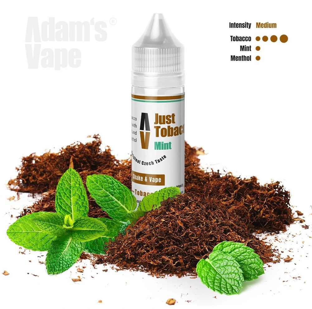 Příchuť Adams vape - Just Tobacco Mint (Čistý tabák s mátou a mentolem) 10ml