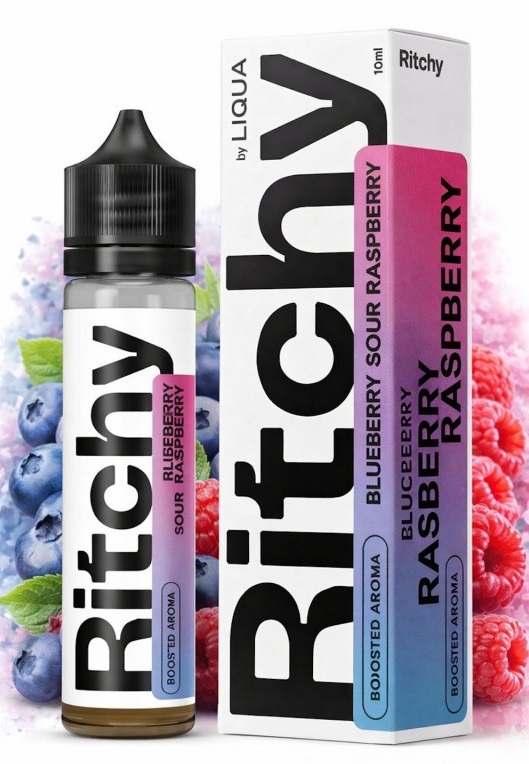 Příchuť Liqua Ritchy S&V - Blueberry Sour Raspberry (Borůvka a malina) 10ml