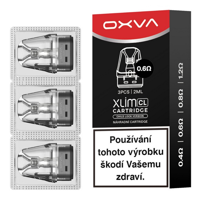 OXVA Xlim CL Pod Top Fill cartridge 0,6ohm 2ml 3Pack